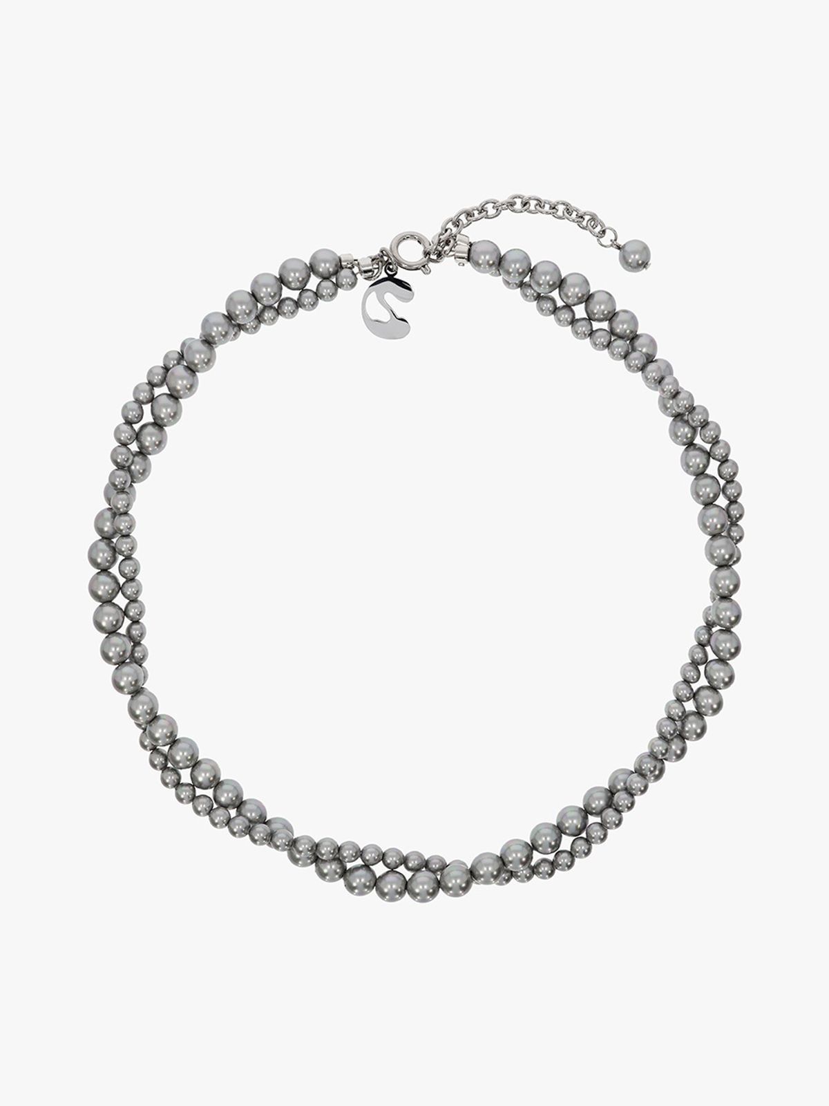 코지웨이브클럽(COZYWAVECLUB) TWIST NECKLACE_GREY