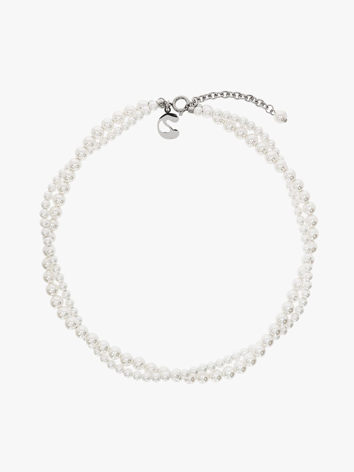 코지웨이브클럽(COZYWAVECLUB) TWIST NECKLACE_WHITE