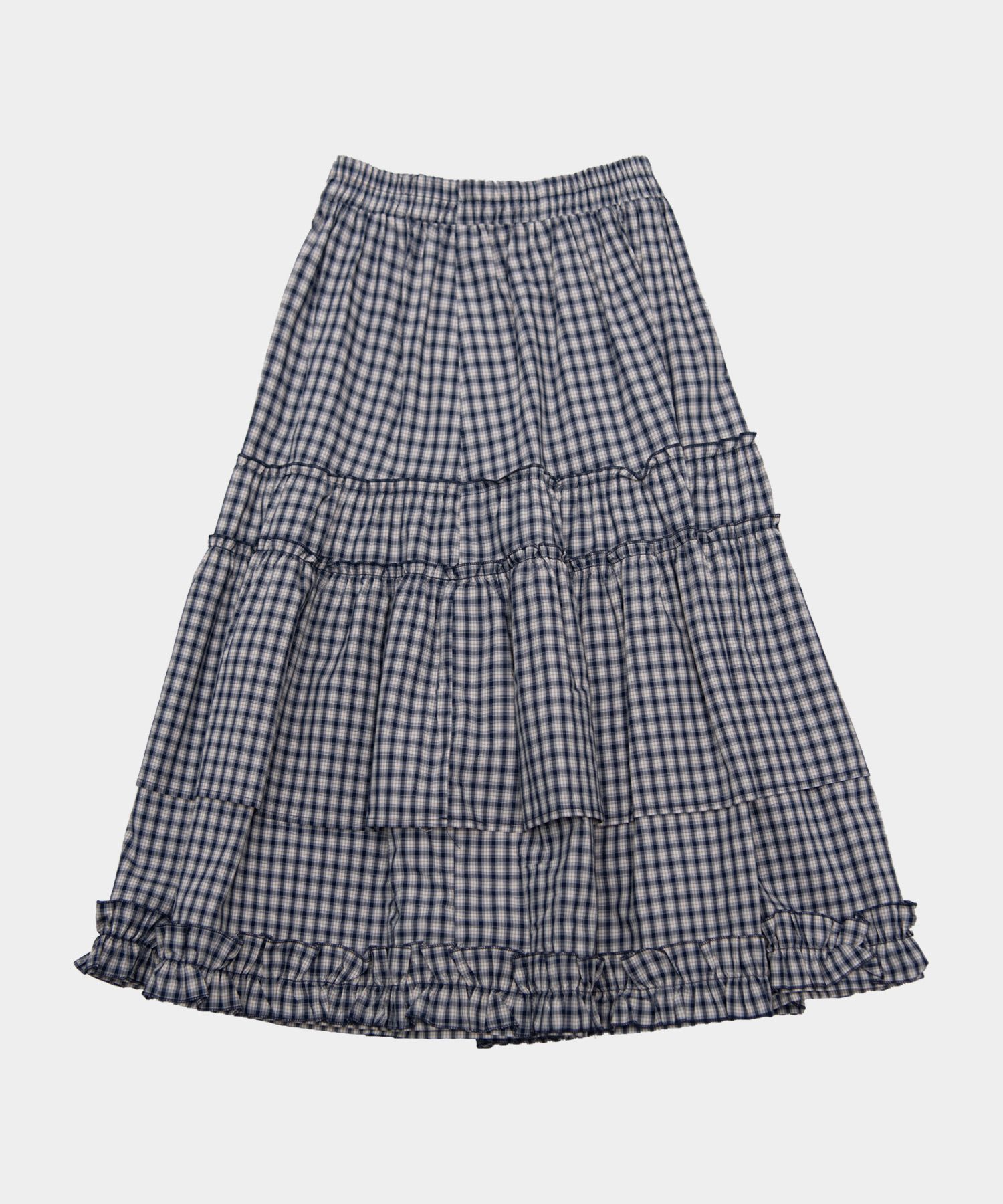 FRILL PLEAT VOLUME SKIRT CLANE FRILL PLEAT VOLUME SKIRT BEIGE