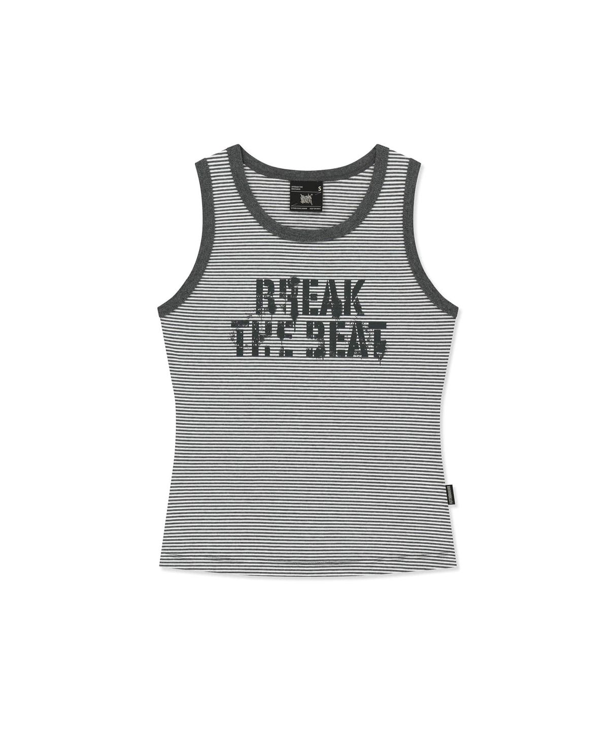 브라운브레스(BROWNBREATH) W BREAK THE BEAT SLEEVELESS - GREY