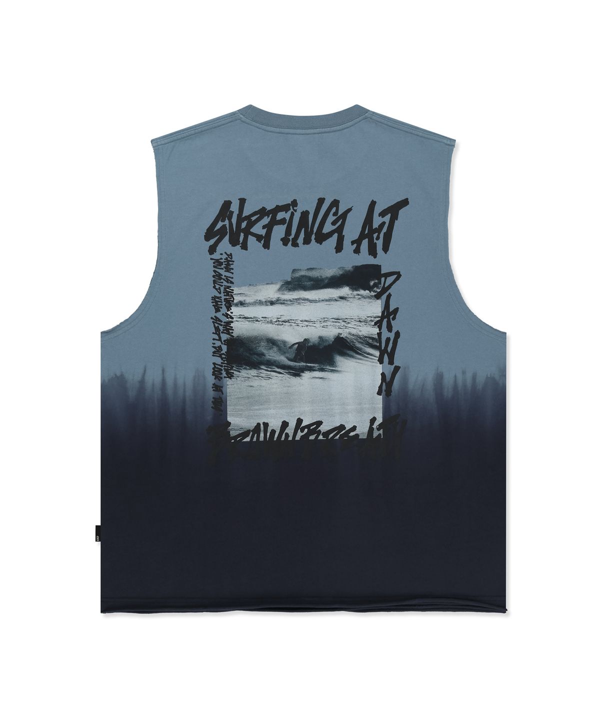 브라운브레스(BROWNBREATH) SURFING CUTTING SLEEVELESS - BLUE