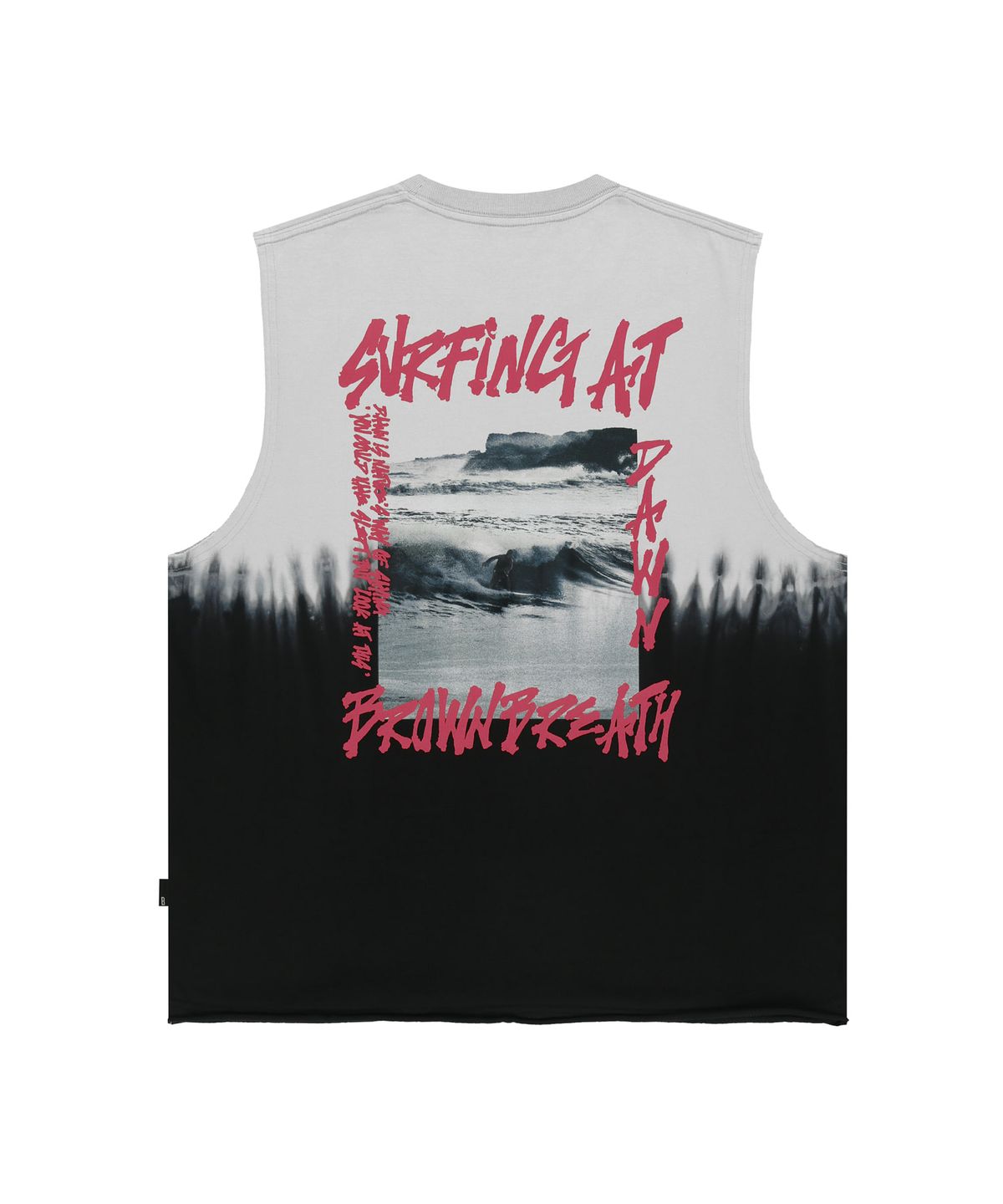 브라운브레스(BROWNBREATH) SURFING CUTTING SLEEVELESS - GREY