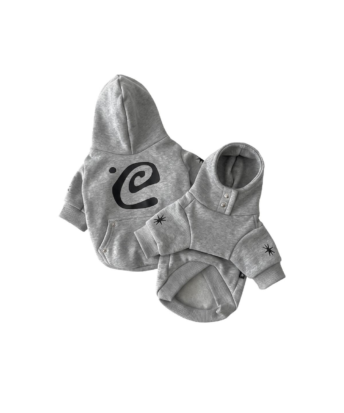 커프(CUFF) logo hoodie(gray)