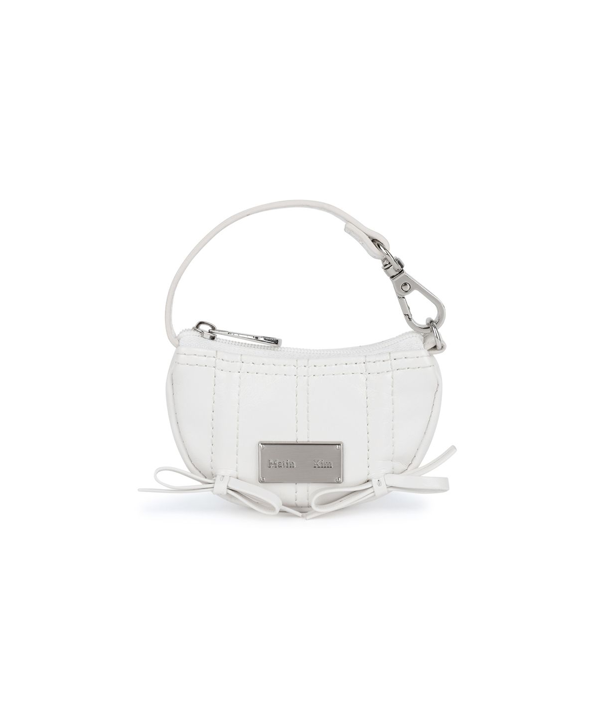 마뗑킴(MATIN KIM) HALF SHIRRING RIBBON CHARM IN IVORY