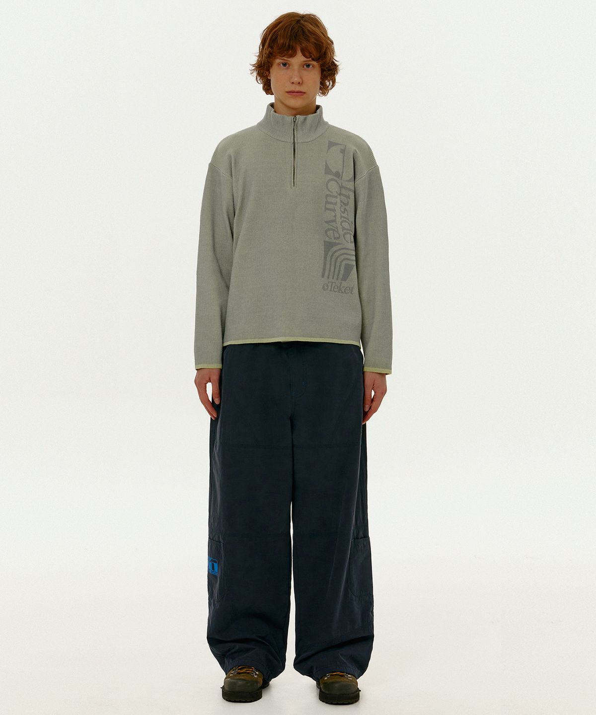 테켓(TEKET) Focus Cotton Stitch Pants Navy
