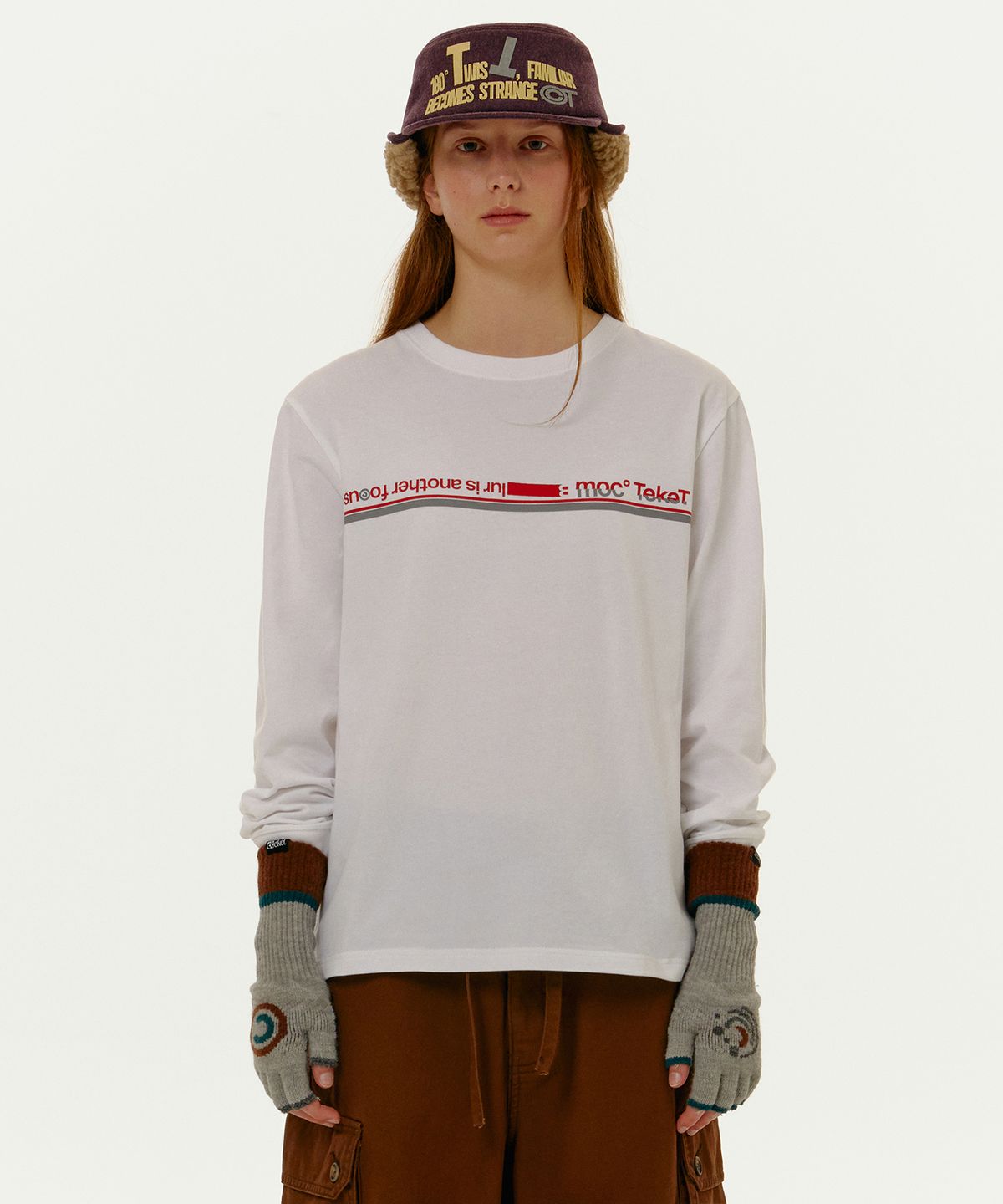 테켓(TEKET) Another Focus L/S Tee White