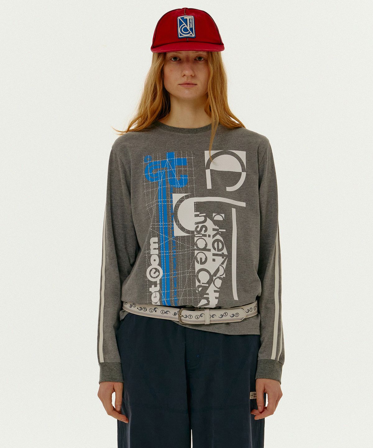 테켓(TEKET) Overfocus L/S Tee Melange Gray