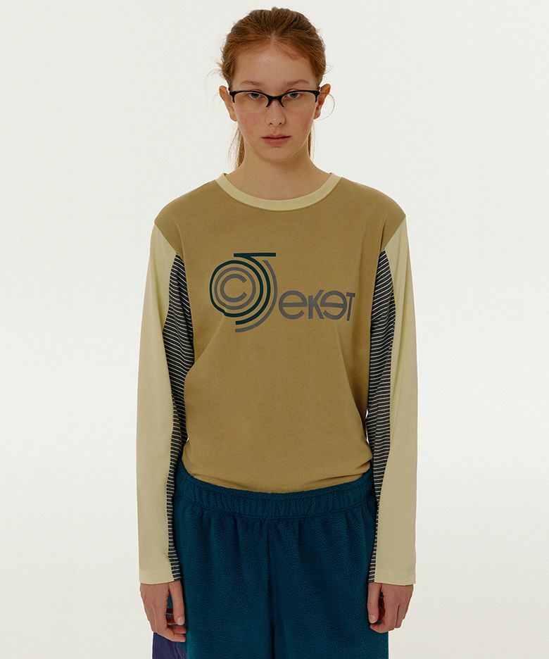 CT Curve Colorblock L/S Tee Yellow