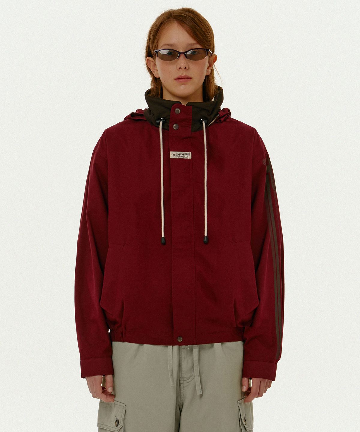 테켓(TEKET) Focus Cotton Sailing Jacket Burgundy