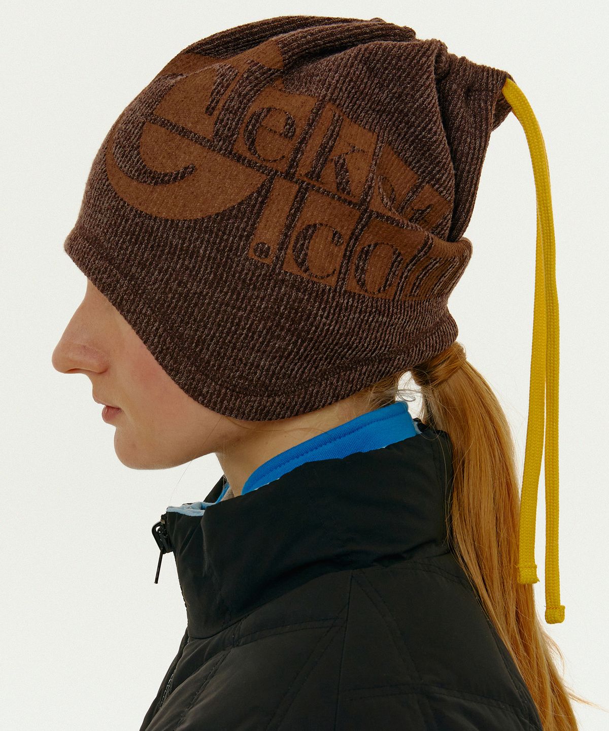 테켓(TEKET) Curve Fleece Neck Warmer Brown