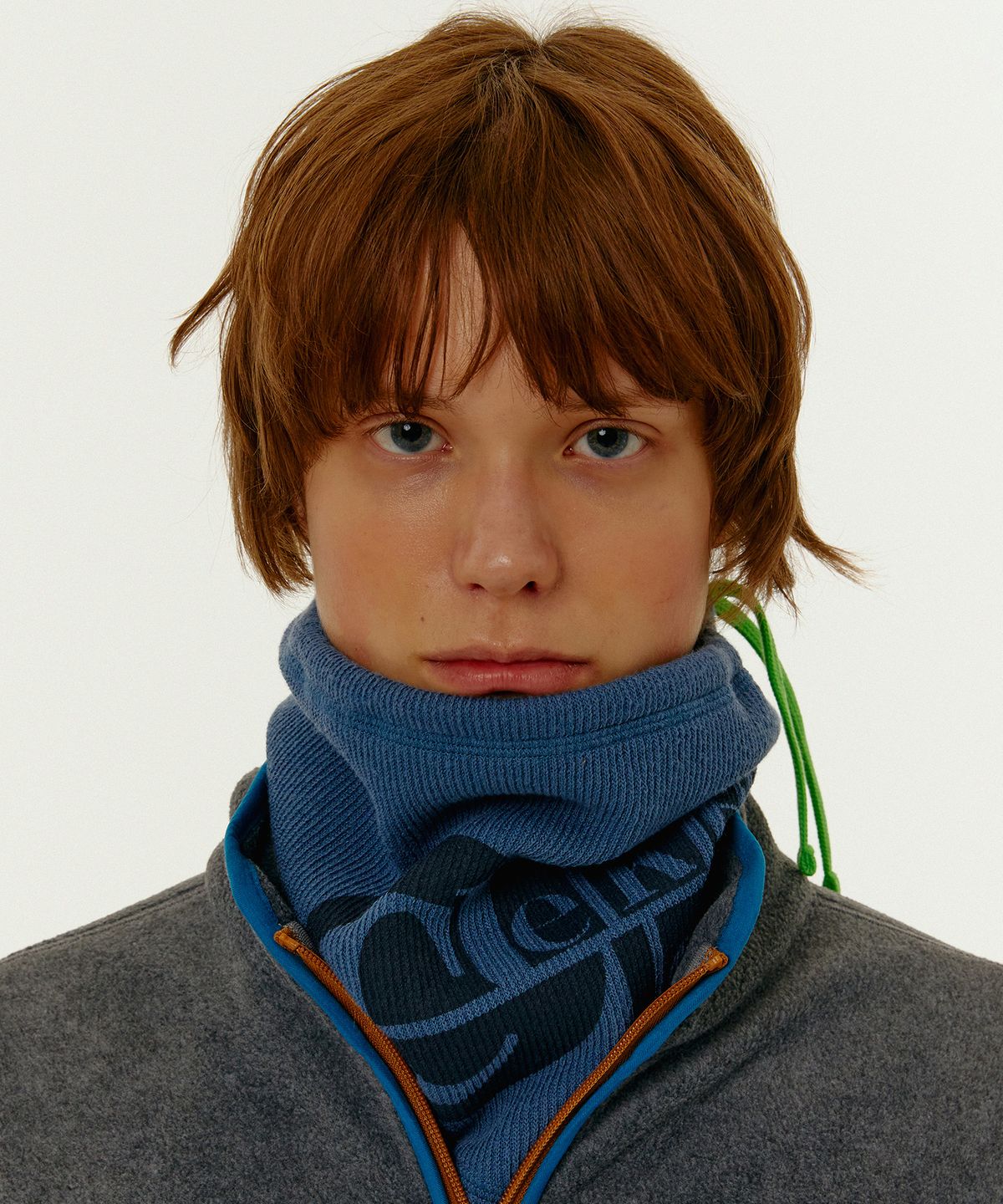 테켓(TEKET) Curve Fleece Neck Warmer Blue