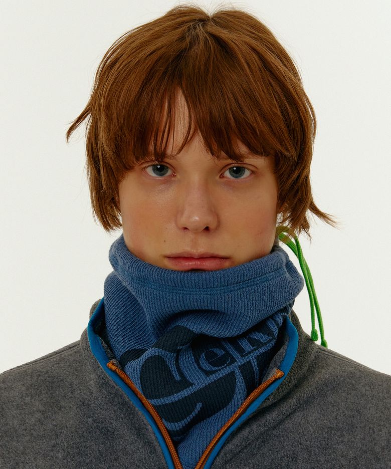 Curve Fleece Neck Warmer Blue