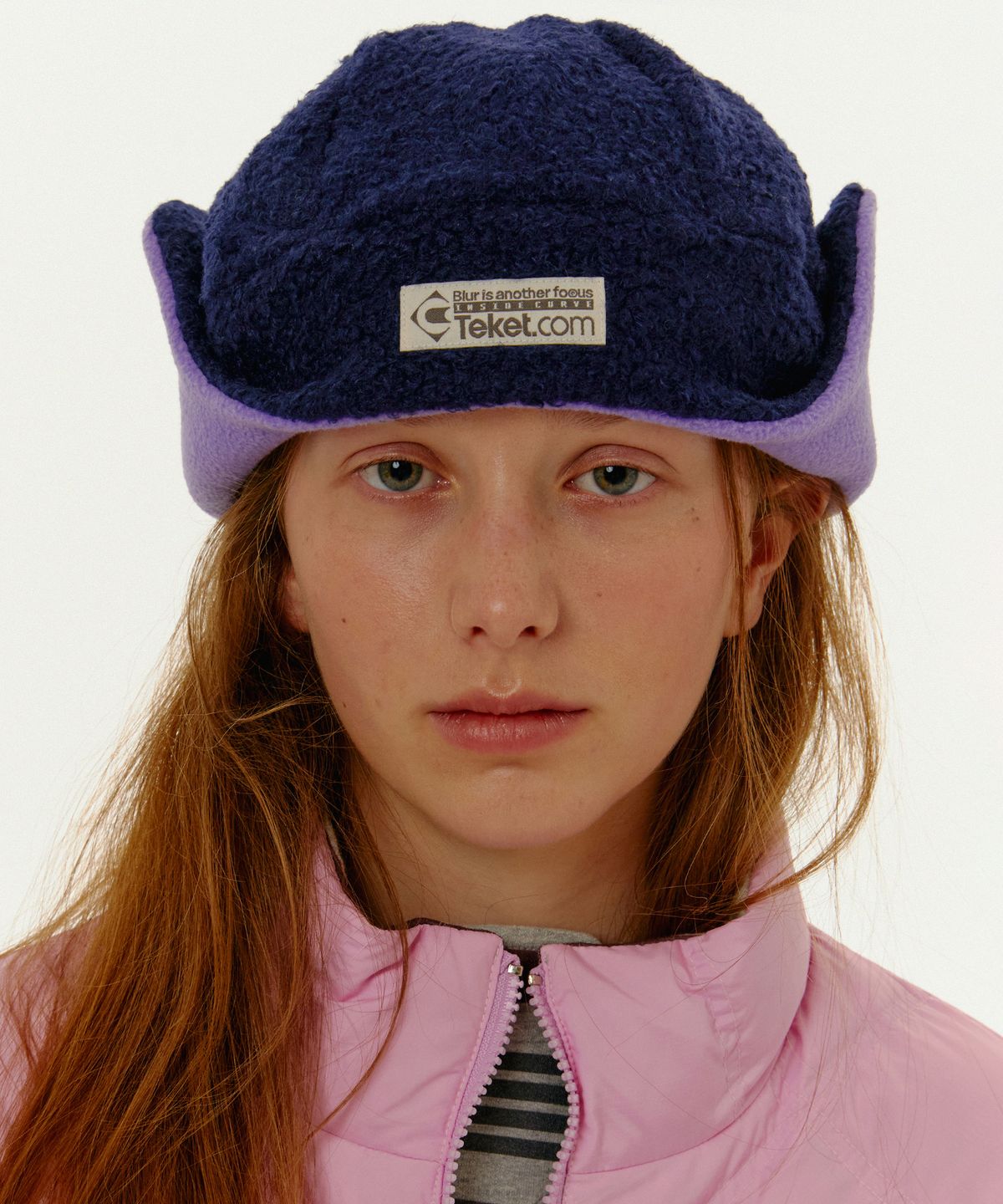 테켓(TEKET) Focus Fleece Earflap Beanie Navy