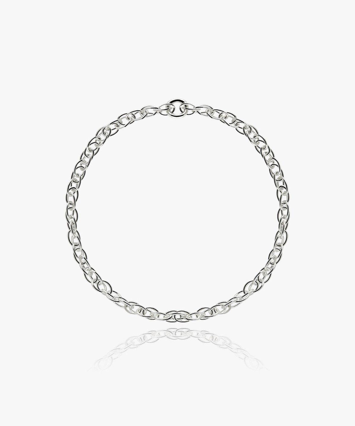 엘렌쥬얼리(HELENE JEWELRY) 925 실버 Silver 로프 스타일 체인 은 반지