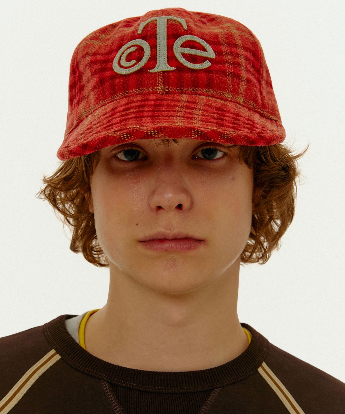 테켓(TEKET) c.T.e Plaid Cap Orange