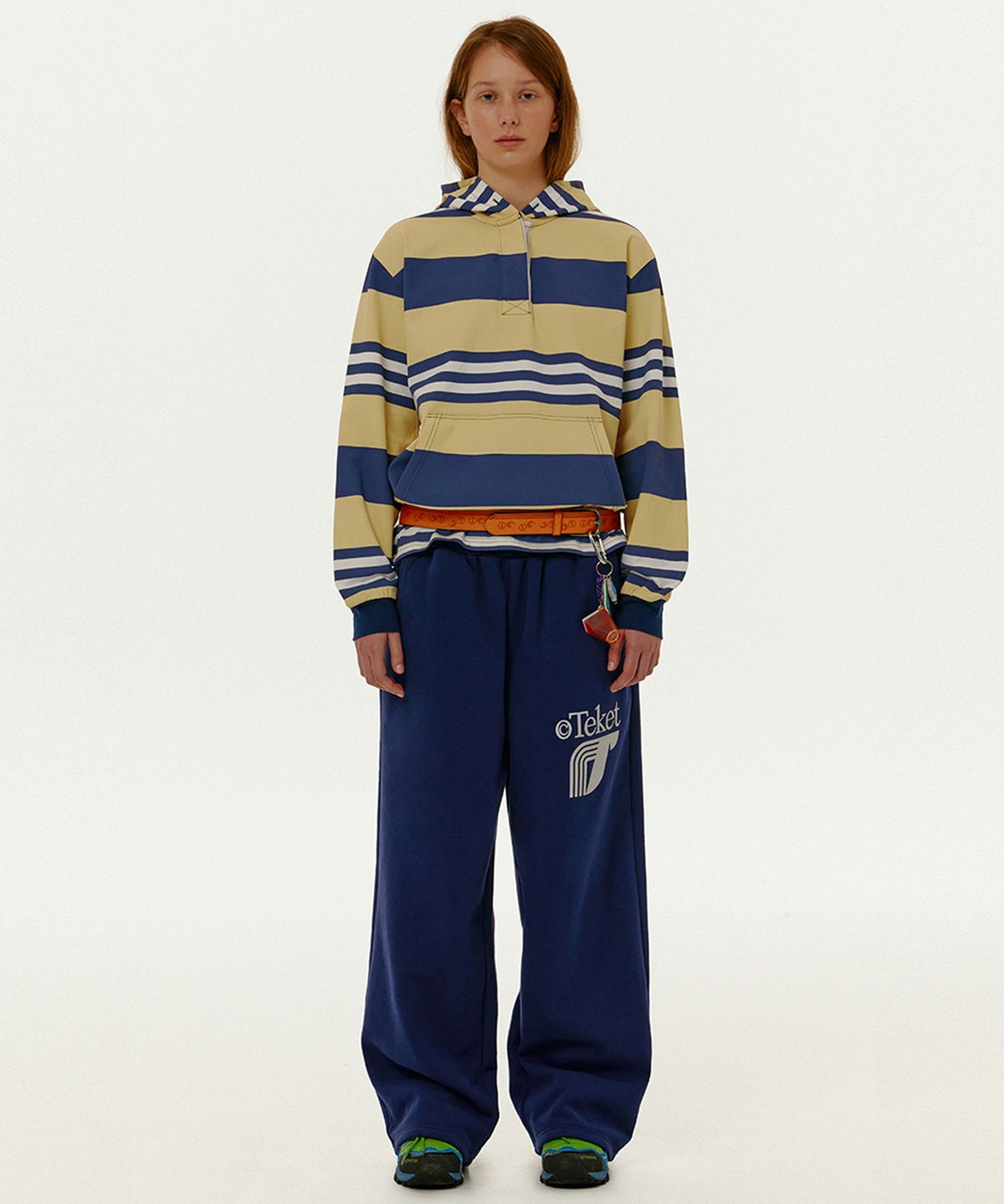 테켓(TEKET) Incur Wide Sweatpants Navy