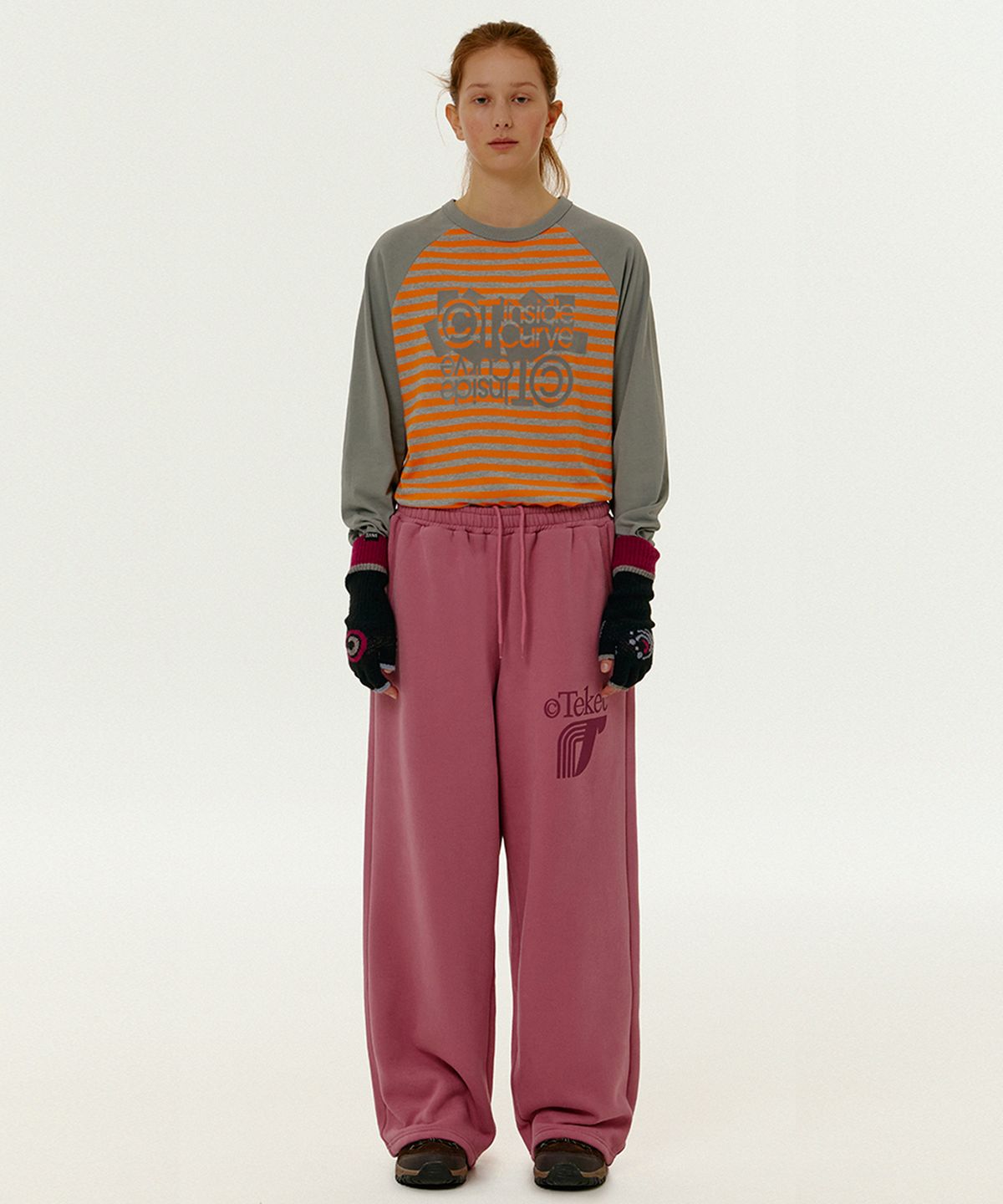 테켓(TEKET) Incur Wide Sweatpants Pink