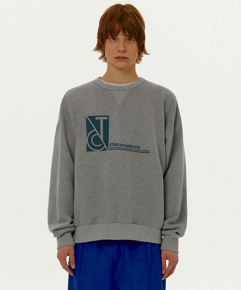 Vision Reversible Sweatshirt Melange Gray