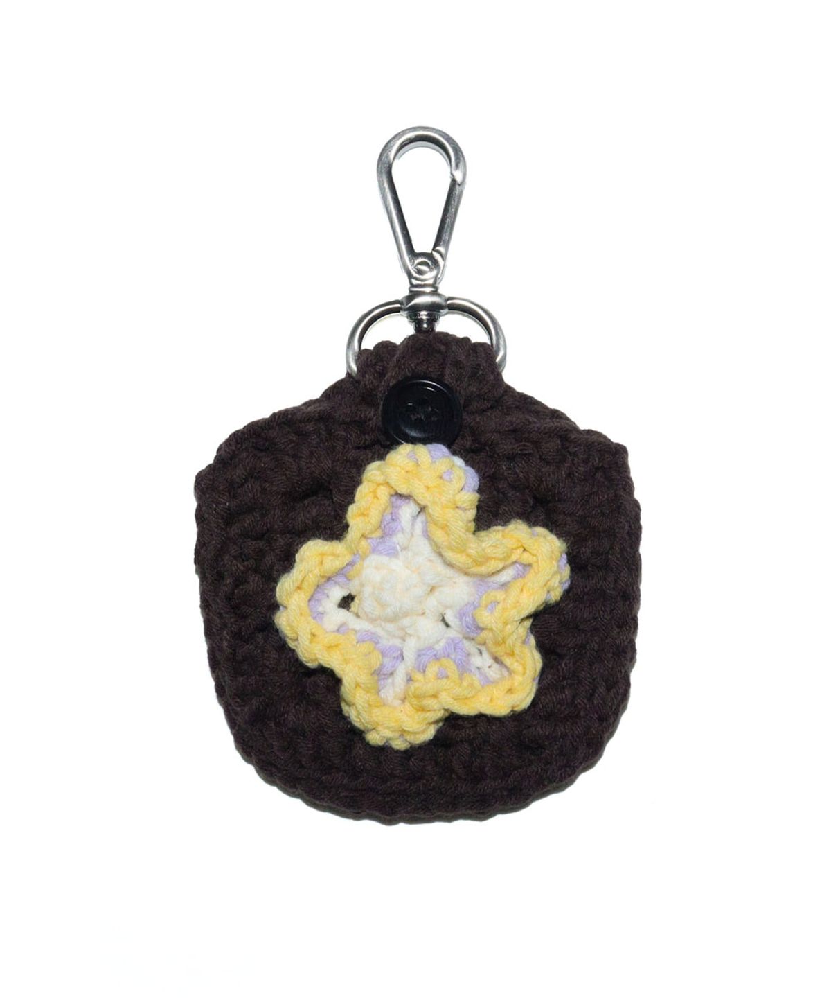 이우가마카라스(IUGAMAKARAS) Crochet Mini Pouch (Choco Banana)