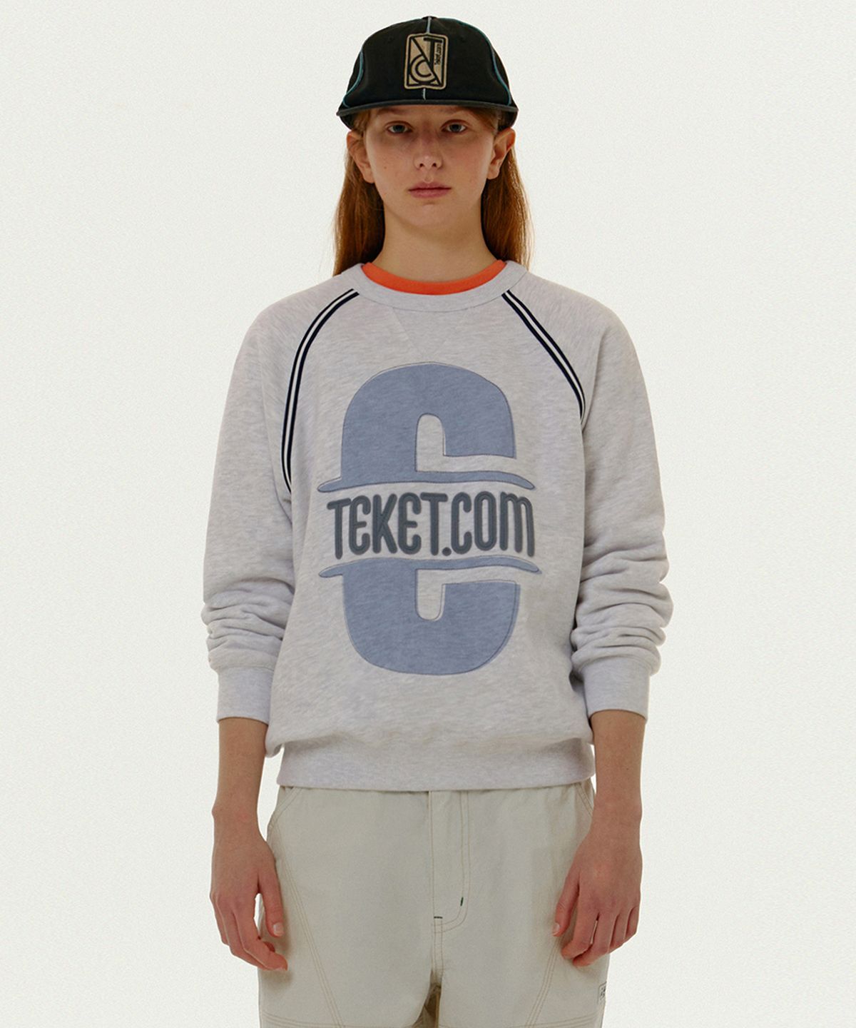 테켓(TEKET) Dizzy Sweatshirt Melange Gray