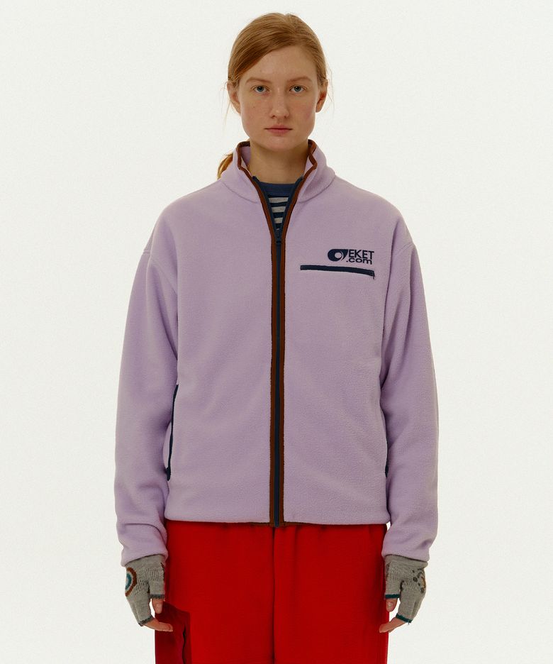 Fish Eyes Fleece Jacket Pink