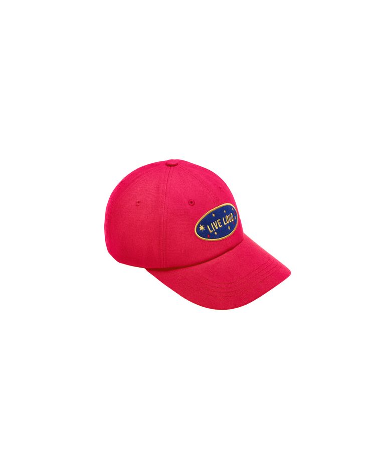 LIVE LOUD PATCH BALL CAP RED