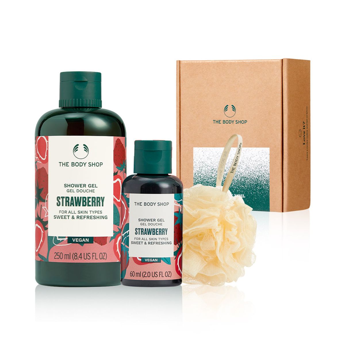 더바디샵(THE BODY SHOP) 스트로베리 샤워 젤 2종 선물세트 (888254)