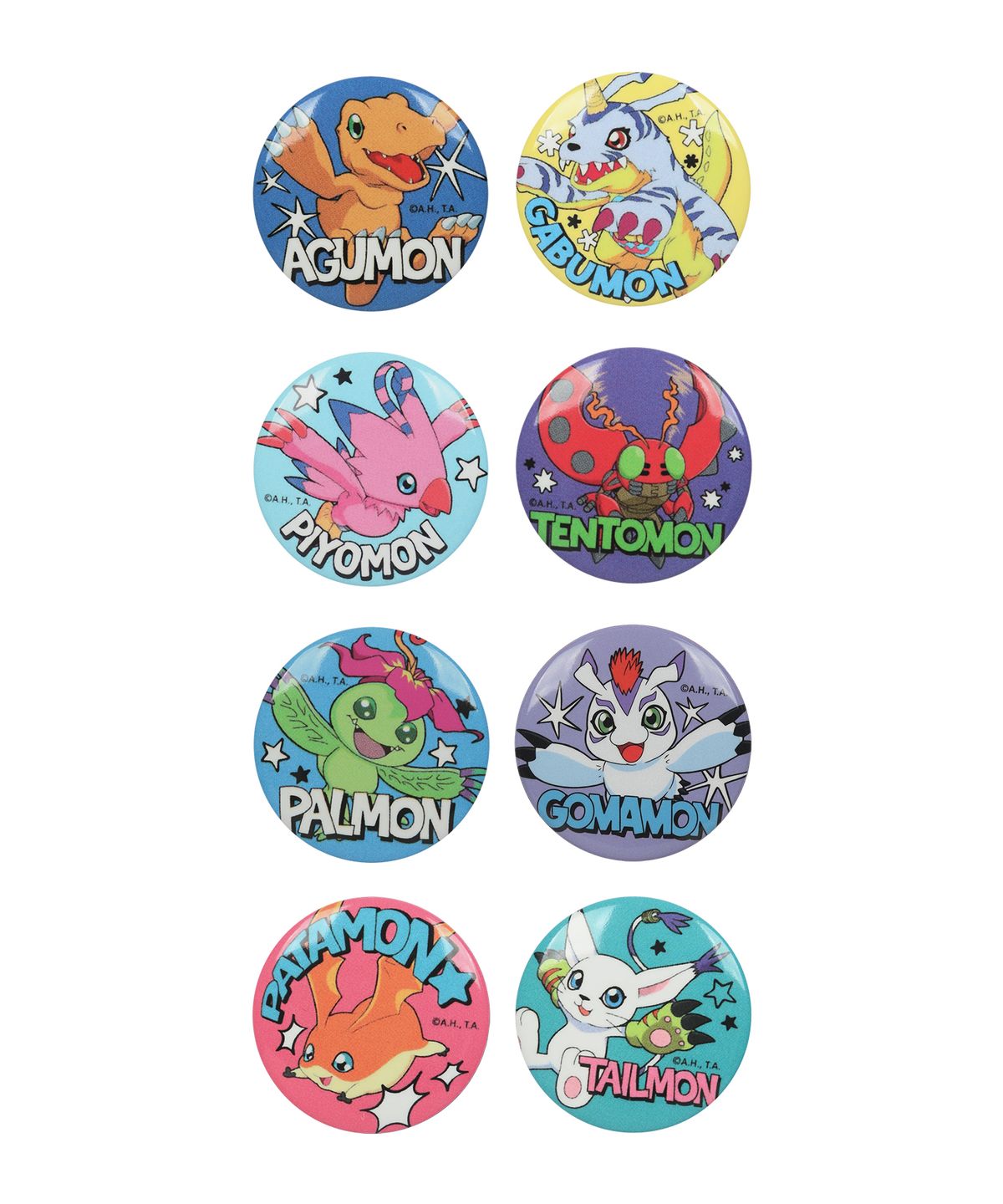 오드스튜디오(ODDSTUDIO) [디지몬 어드벤처] Partner Digimons Adventure Pin Button Set