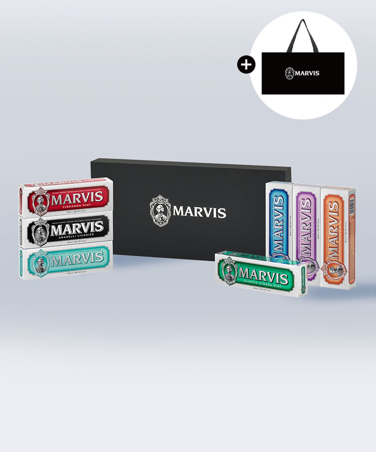 마비스(MARVIS) 치약 85ml 7종 세트(+화이트민트 10ml*3개)