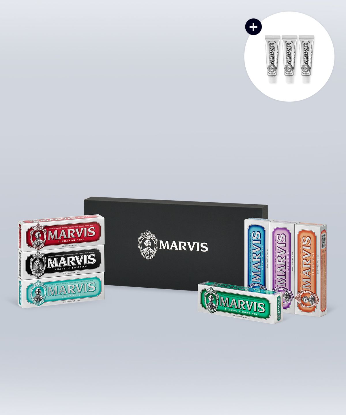 마비스(MARVIS) 치약 85ml 7종 세트(+화이트민트 10ml*3개)