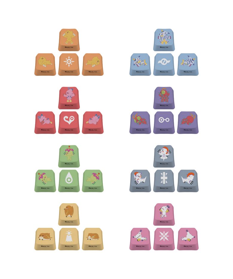 [디지몬 어드벤처] Digimon Adventure Keycap Set
