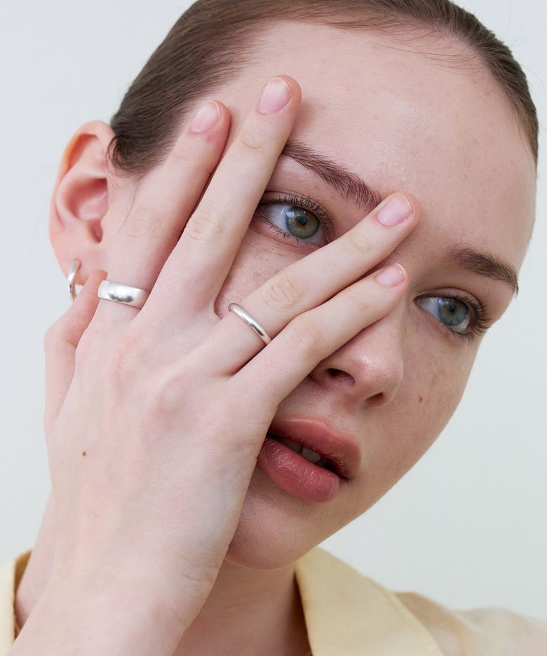 [SET] AL006+AL008 AFTER BASIC EARRINGS & RING