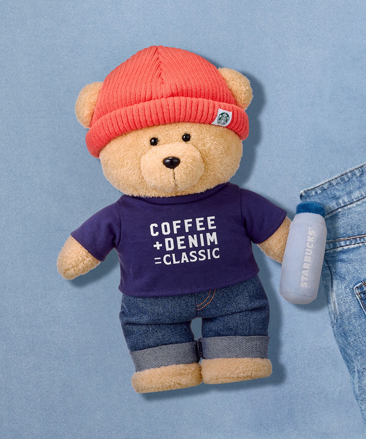 스타벅스(STARBUCKS) 워시드 블루 댄싱 베어리스타 인형 (딥)