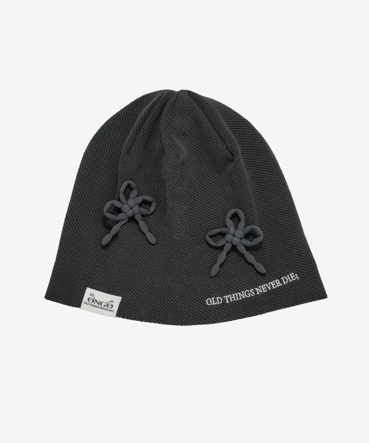 온고(ONGO) BEANIE WAFFLE [Charcoal]