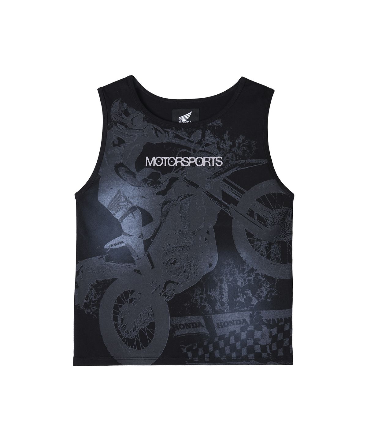 핍스 모터사이클(PHYPS MOTORCYCLE) Womens Motorsport Crop Sleeveless Black