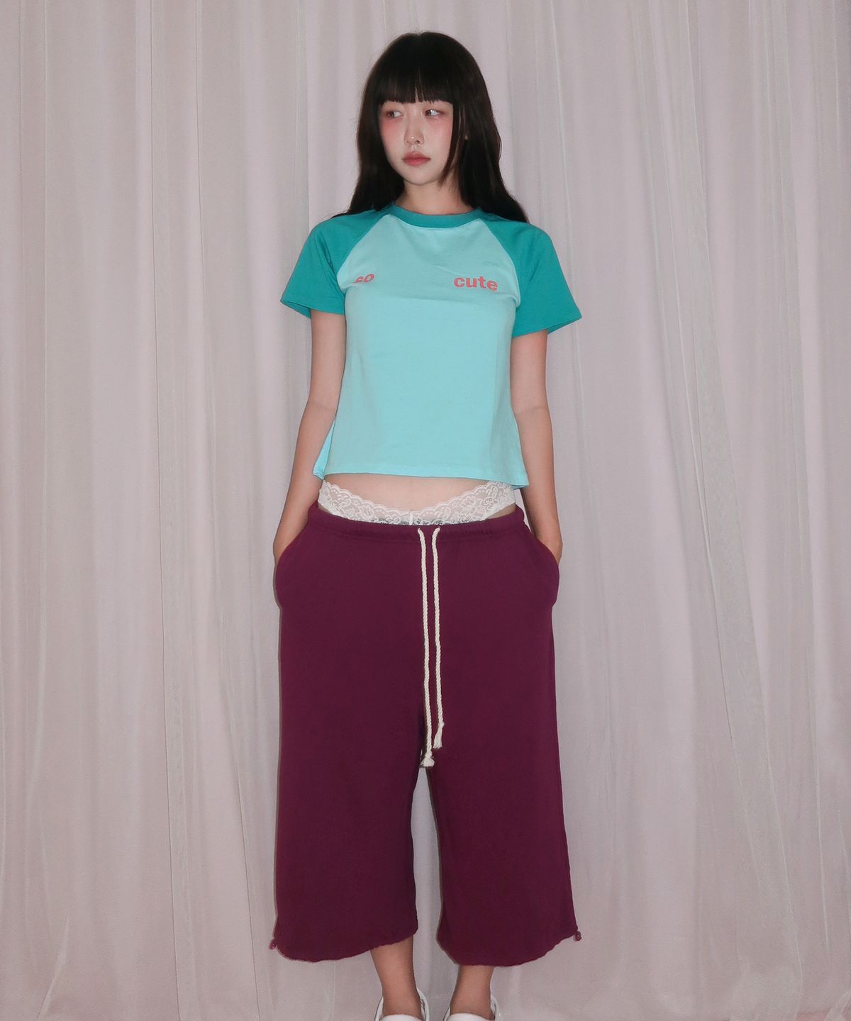 키코지(KIKOZY) 앤드 터프 미디 팬츠 퍼플