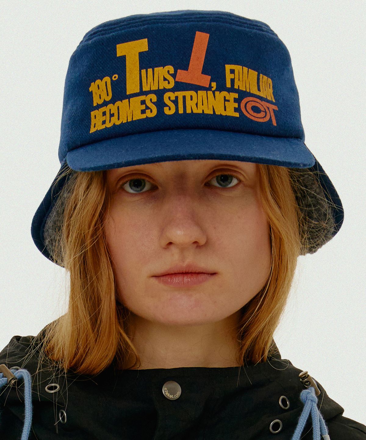 테켓(TEKET) Twist Pillbox Trooper Cap Navy