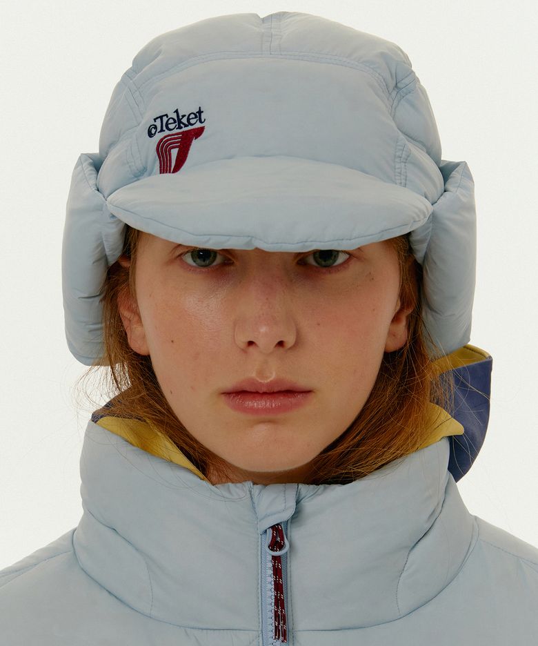 Incur Down Trooper Cap Light Blue