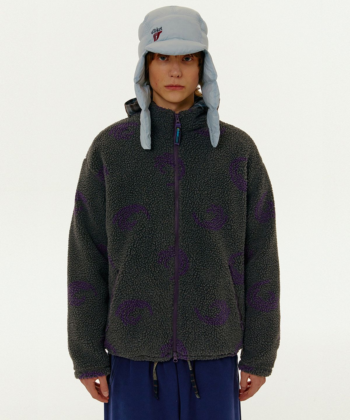 테켓(TEKET) Sequence Sherpa Jacket Charcoal