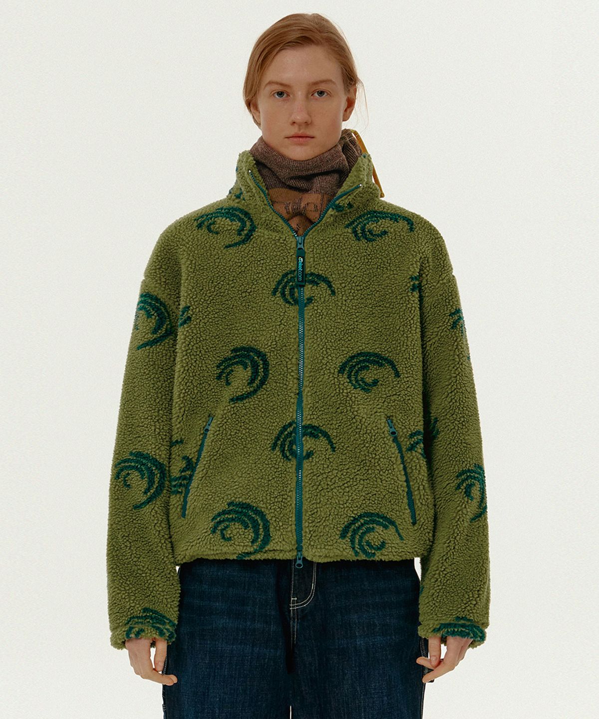 테켓(TEKET) Sequence Sherpa Jacket Light Green