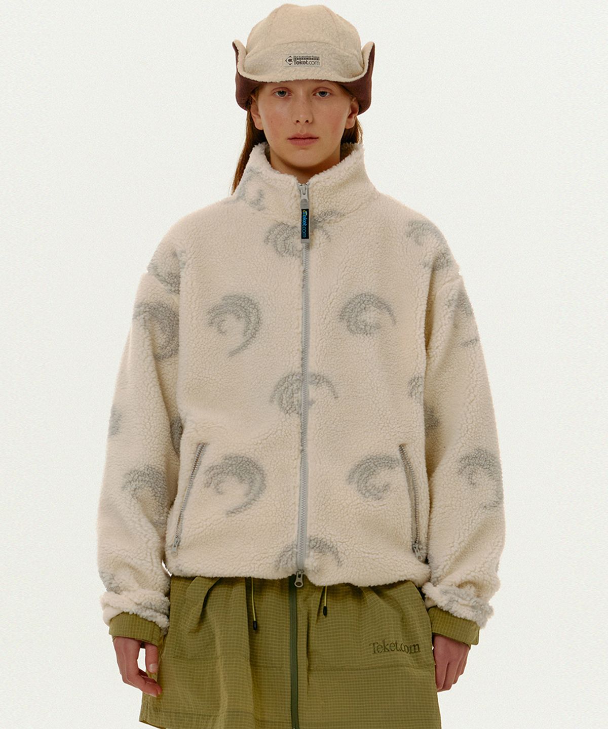 테켓(TEKET) Sequence Sherpa Jacket Cream