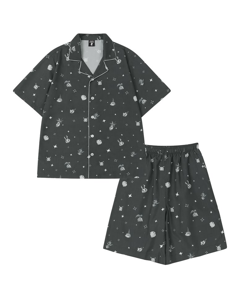 [디지몬 어드벤처] Digimon Adventure Pajama Set - BLACK