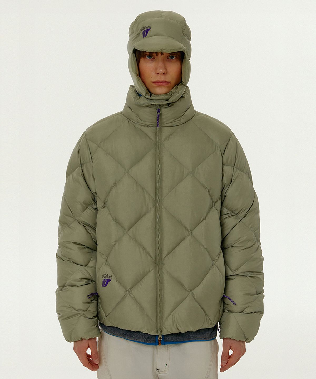 테켓(TEKET) Incur Puffer Down Jacket Khaki