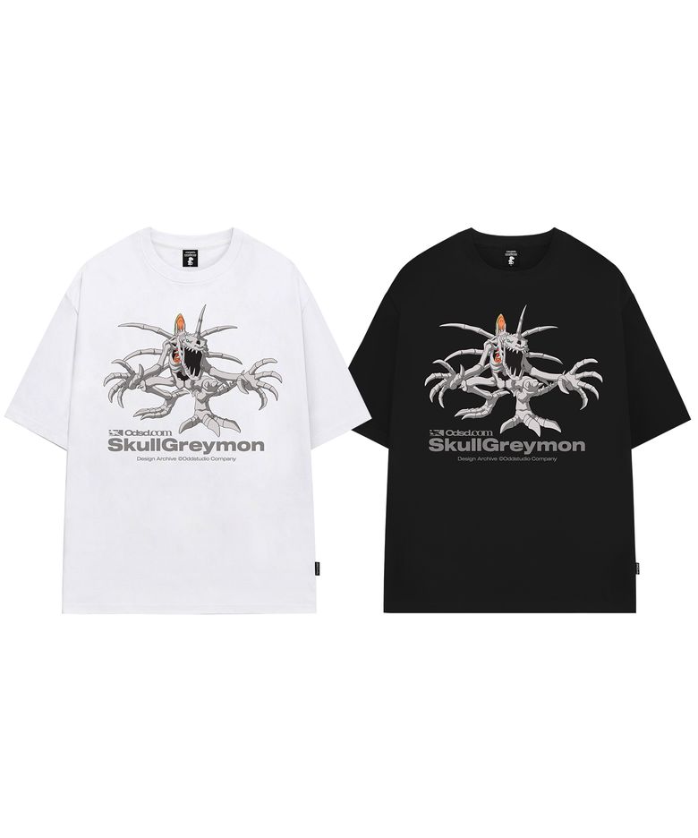[디지몬 어드벤처] SkullGreymon Overfit T-shirt - 2COLOR