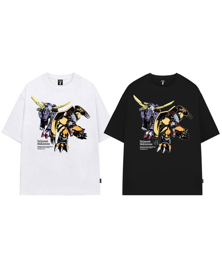 [디지몬 어드벤처] WarGreymon&MetalGarurumon Overfit T-shirt - 2COLOR