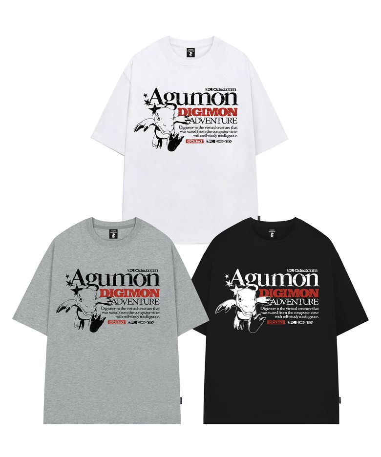[디지몬 어드벤처] Agumon Overfit T-shirt - 3COLOR