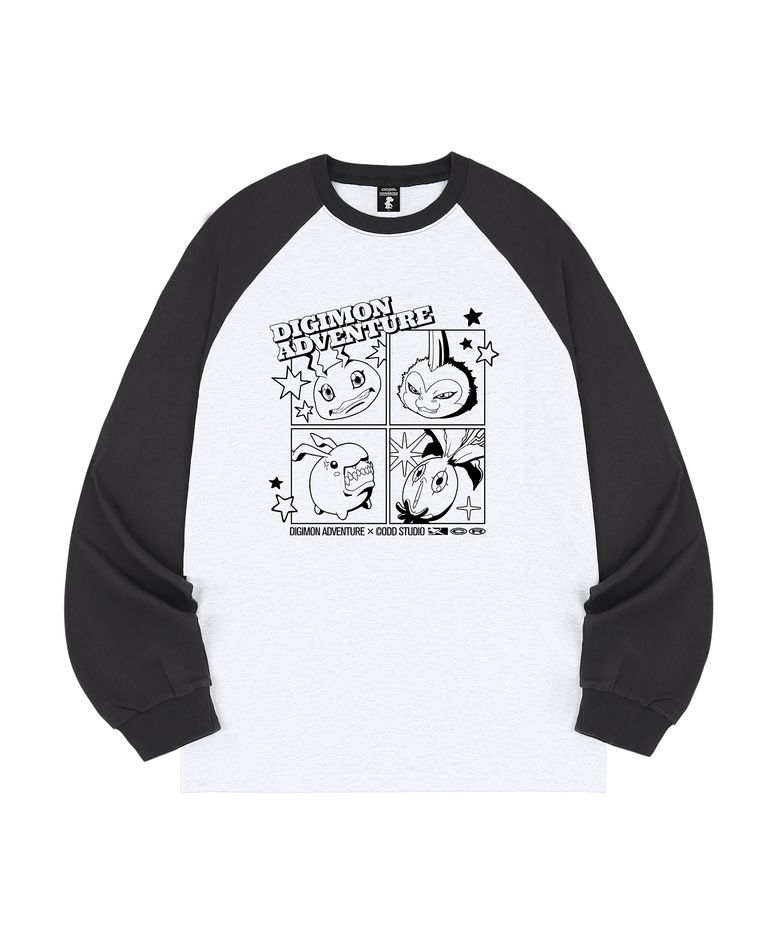 [디지몬 어드벤처] Panel Digimon Raglan Long Sleeve