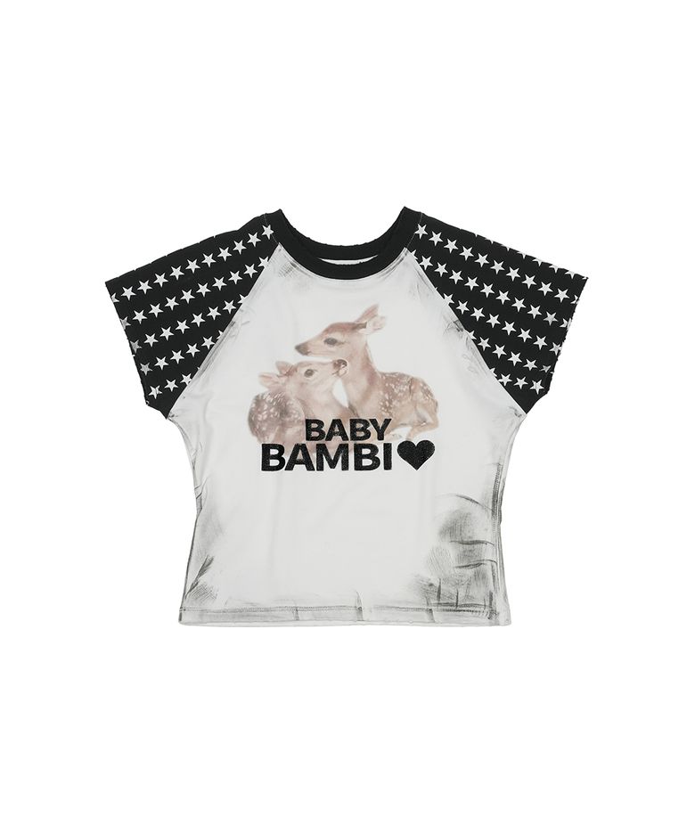 BABY BAMBI RAGLAN T-SHIRT [WHITE]