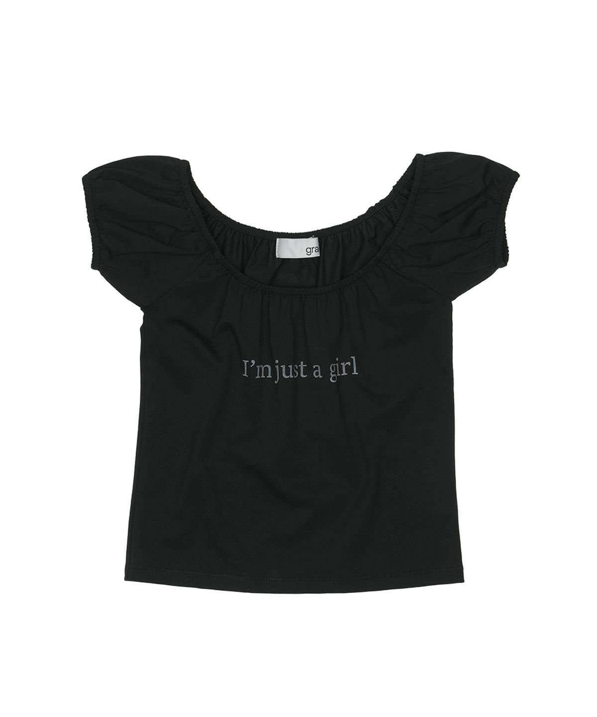 그레일즈(GRAILZ) IM JUST A GIRL TOP [BLACK]