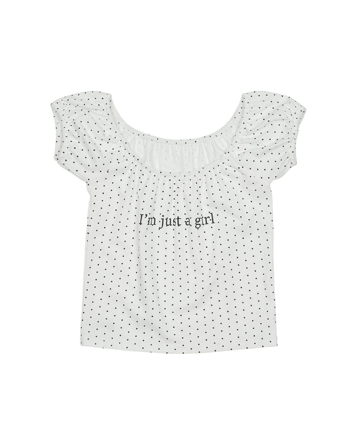 그레일즈(GRAILZ) IM JUST A GIRL TOP [WHITE]
